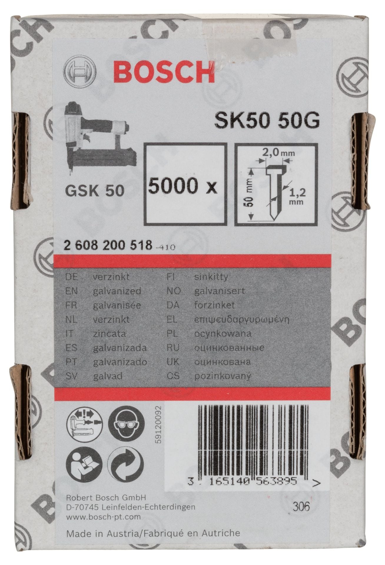 k 50 İçin Havşa Matlı Matris Çivisi 50 Mm 5000