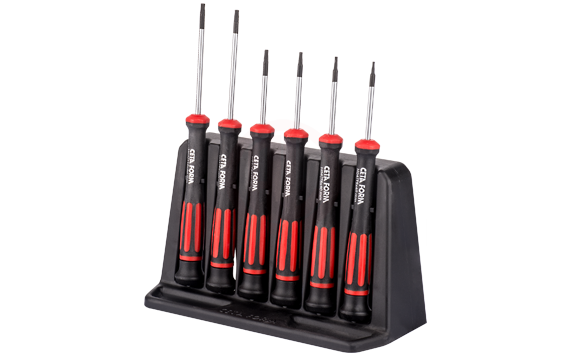Ceta Form 6 Parça C-Tronıc Elektronikçi Tornavida Takımı Torx (Pls. Organizerli)