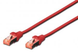 Assmann Digitus Cat.6 Patch Kablo, S-Ftp, Halogenfree, Awg 27/7, 0.5 Mt, Kırmızı Renk