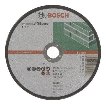 Bosch Kesme Diski Standard For Stone Düz 180x22,23x3,0 mm (C 30 S BF) - 2608603179