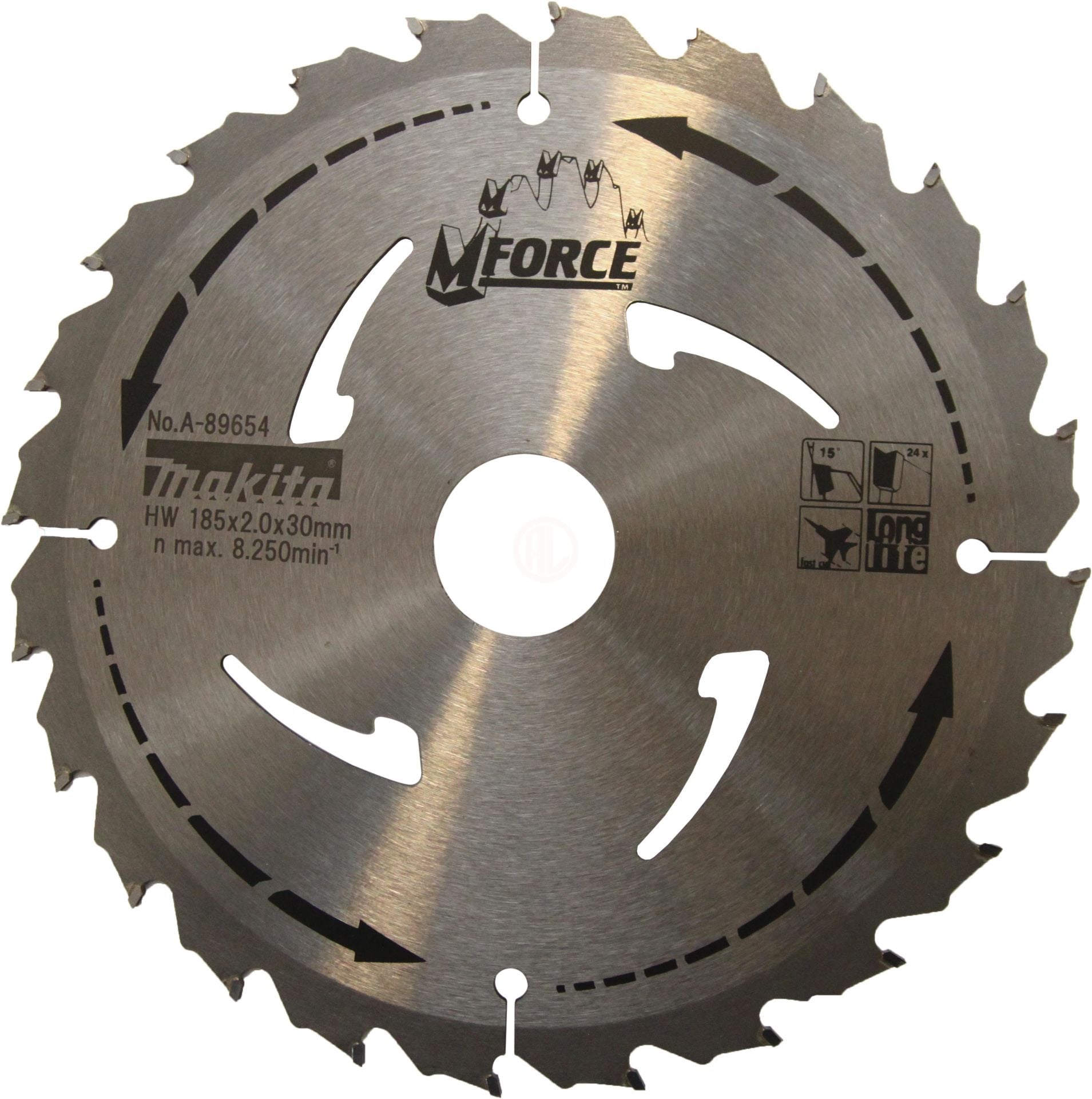 Makita Profesyonel Ahşap Daire Testere 185x20 mm 24 Diş (A-89654)