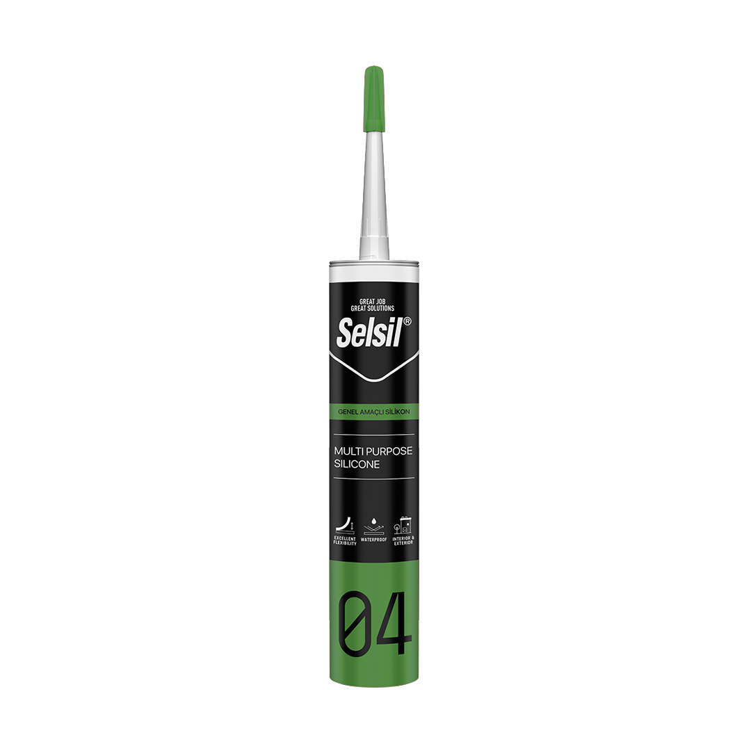 Selsil Genel Amaçlı Silikon 310 ml Alüminyum Gri (RAL9022)