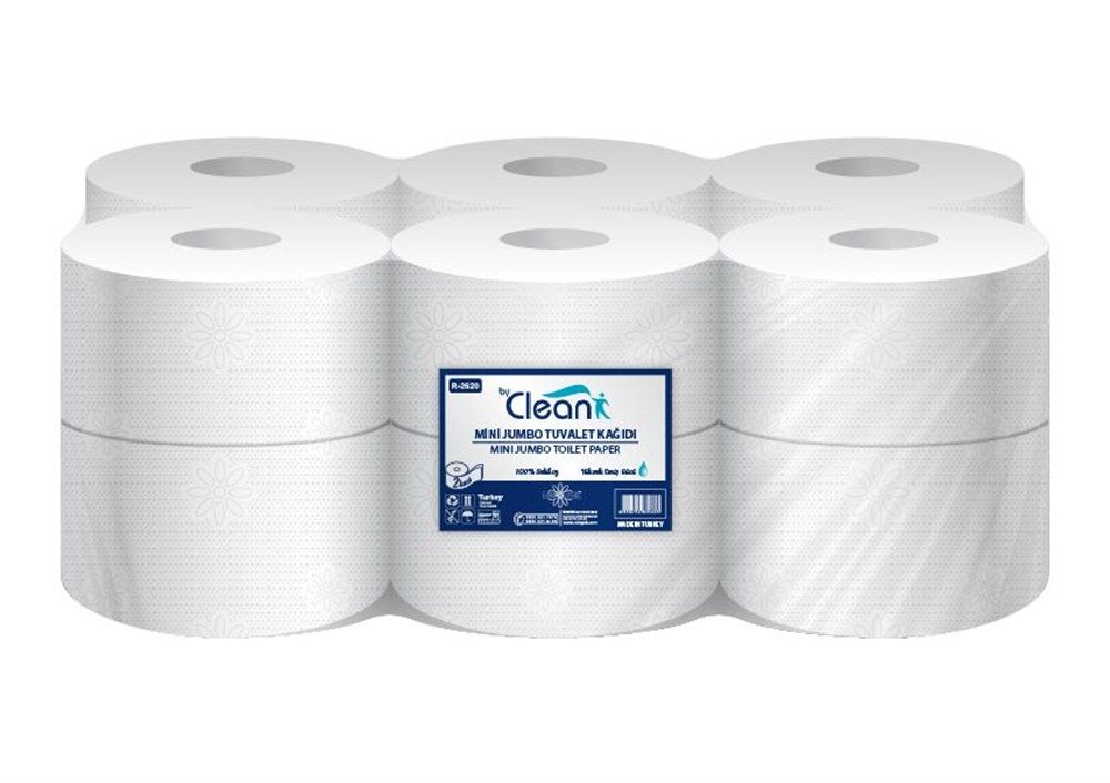 Rulopak By Clean Mini Jumbo Tuvalet Kağıdı 2 Katlı 12 Li Paket 3,5 Kg