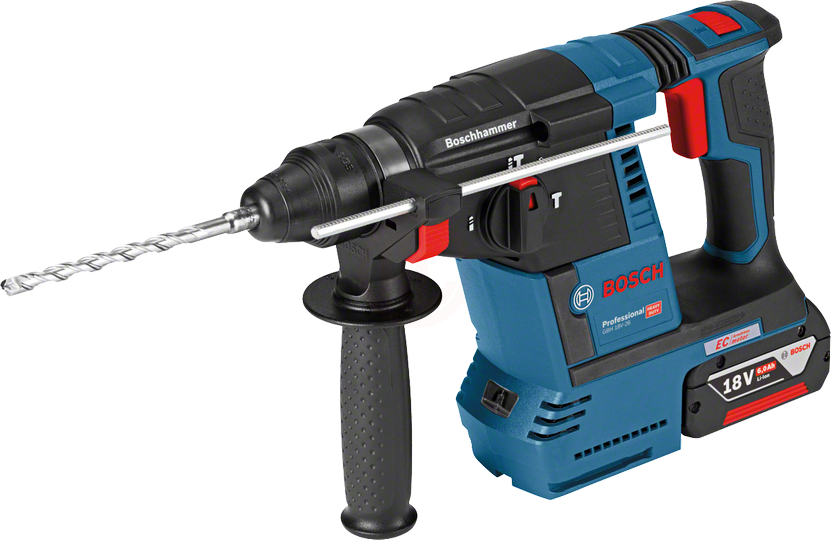 Bosch Akülü Kırıcı Delici Makine SDS Plus GBH 18V-26 (2 x 6,0 Ah Akü) - 0611909003