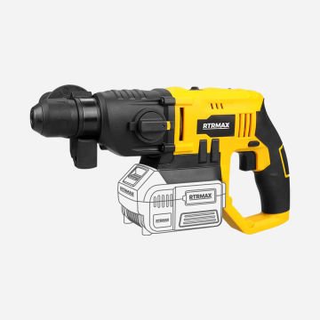 Rtrmax RTX1855 Akülü Pnömatik Matkap 2x4 Ah Akü X-Lion