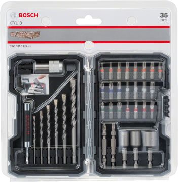 Bosch Profesyonel Delme ve Vidalama Set Beton (35 Parça) - 2607017326