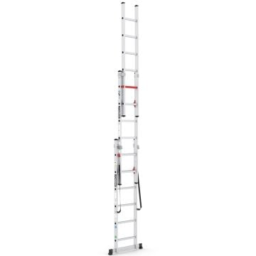Çağsan Üç Parçalı Çok Amaçlı Alüminyum Merdiven 3x6 Basamaklı - TS6160