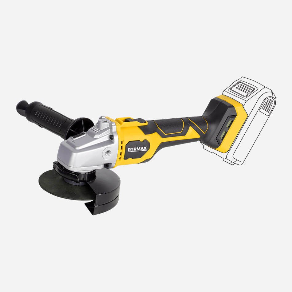 Rtrmax RTX3060 Akülü Avuç Taşlama Kömürsüz 115Mm 10.000Rpm 2x4 Ah Plus Akü Hızlı Şarj X-Lion