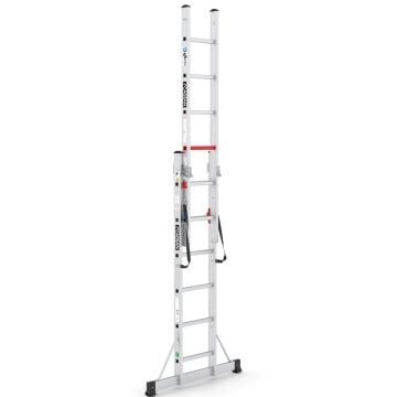 Çağsan İki Parçalı Çok Amaçlı Alüminyum Merdiven 2x6 Basamaklı - TSA4