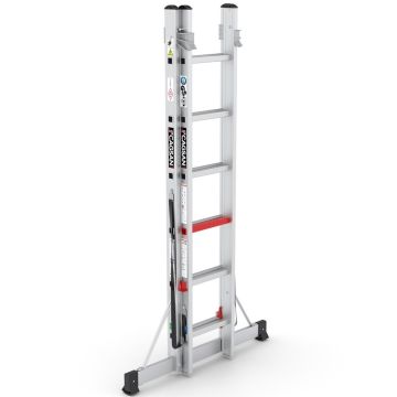 Çağsan İki Parçalı Çok Amaçlı Alüminyum Merdiven 2x6 Basamaklı - TSA4