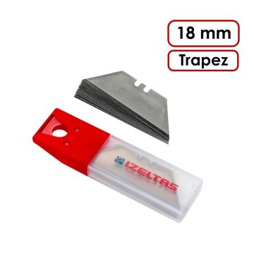 İzeltaş Pro Güvenlikli Trapez Maket Bıçağı Yedek Bıçak