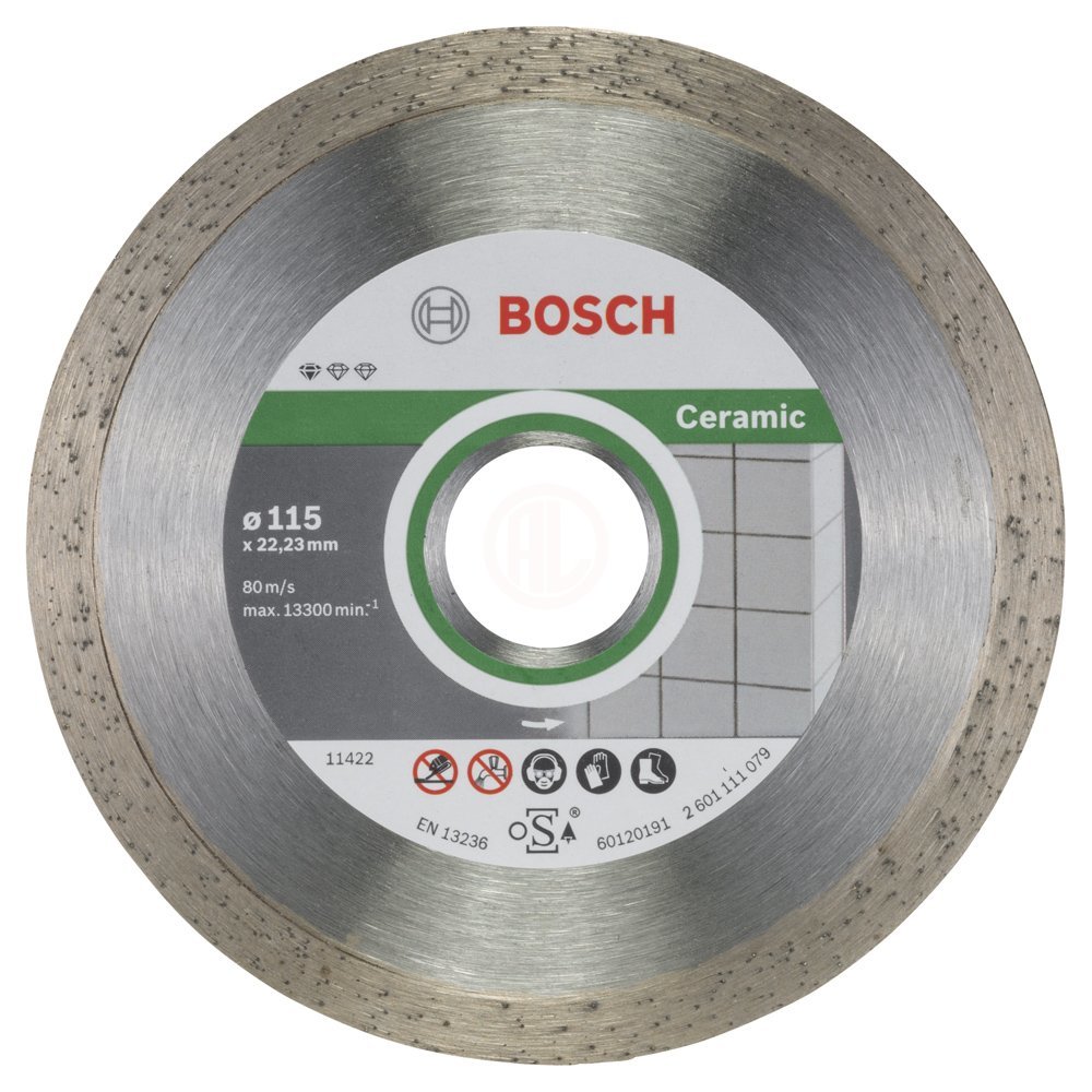 Bosch Elmas Kesme Diski Standard For Ceramic 115x22,23 mm (10 Adet) - 2608603231