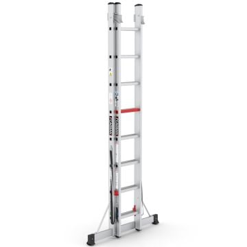 Çağsan İki Parçalı Çok Amaçlı Alüminyum Merdiven 2x8 Basamaklı - TSA5