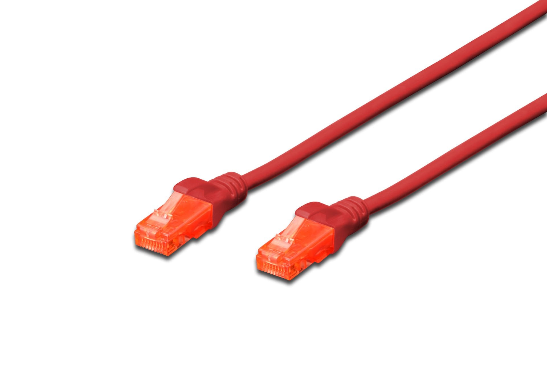 Assmann Digitus Patch Kablo, U-Utp, Cat. 6, 0.5 Mt, Awg 26/7, Cu, Lszh, Kırmızı Renk