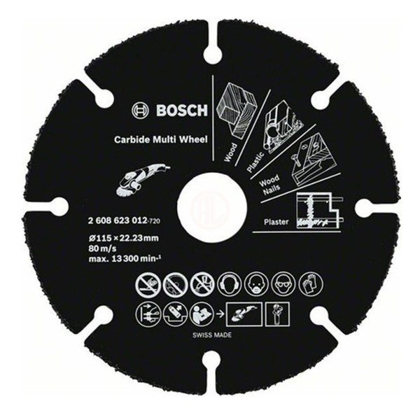 Bosch Çok Amaçlı Kesme Diski Carbide Multi Wheel 115x22,23 mm (10 Adet) - 06159975BU