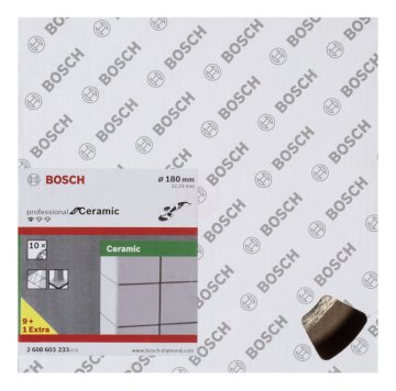 Bosch Elmas Kesme Diski Standard For Ceramic 180x22,23 mm (10 Adet) - 2608603233