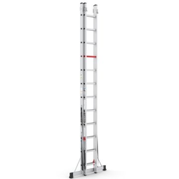 Çağsan İki Parçalı Çok Amaçlı Alüminyum Merdiven 2x12 Basamaklı - TSA7