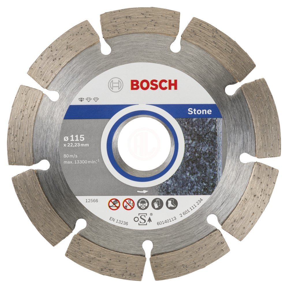 Bosch Elmas Kesme Diski Standard For Stone 115x22,23 mm (10 Adet) - 2608603235