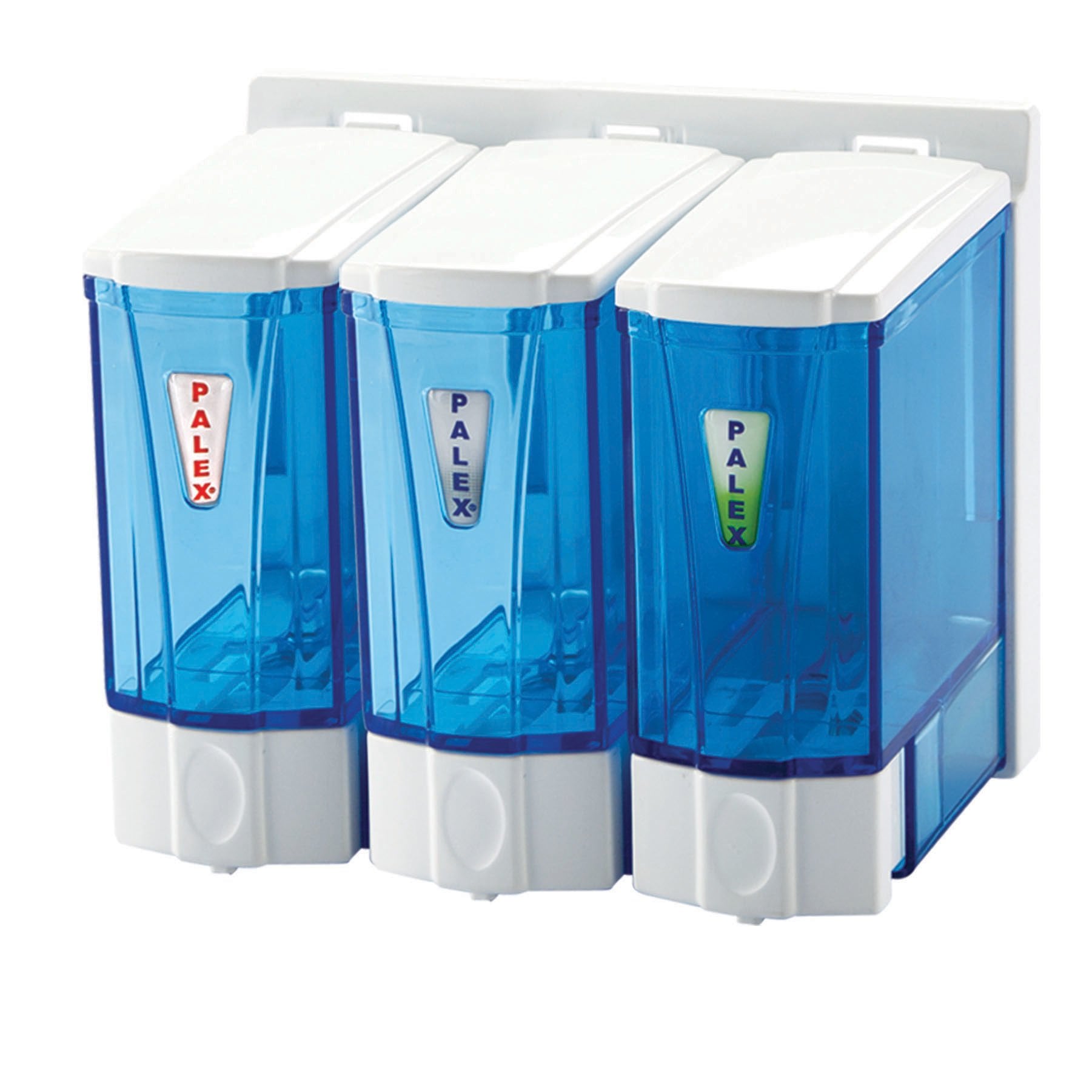 Palex Mini Sıvı Sabun Dispenseri Üçlü 250 CC Beyaz - 3566-0