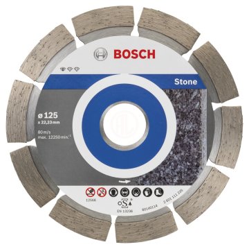 Bosch Elmas Kesme Diski Standard For Stone 125x22,23 mm (10 Adet) - 2608603236