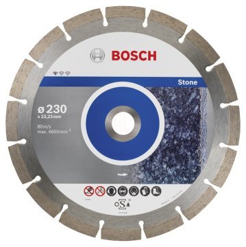 Bosch Elmas Kesme Diski Standard For Stone 230x22,23 mm (10 Adet) - 2608603238