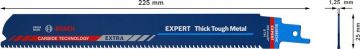 Bosch Panter Testere Bıçağı Expert ThickToughMetal S1155CHM (10 Adet) - 2608900370
