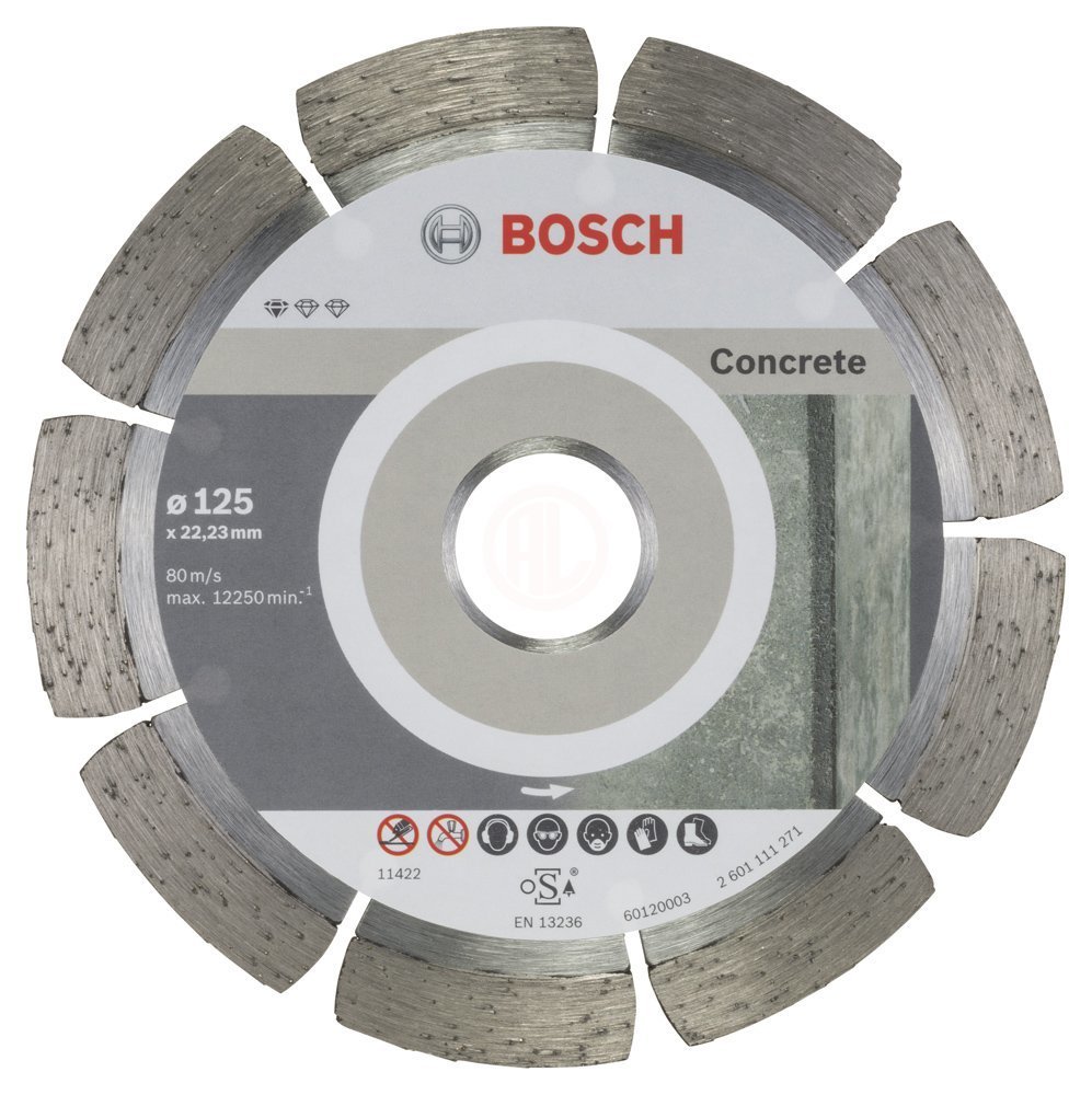 Bosch Elmas Kesme Diski Standard For Concrete 125x22,23 mm (10 Adet) - 2608603240