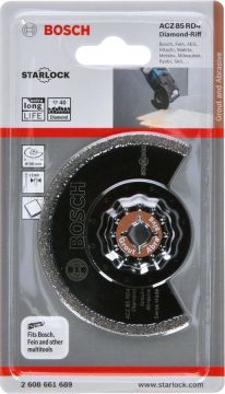 Bosch Starlock Testere Ucu GroutAbraSive ACZ 85 RD4 85 mm (1 Adet) - 2608661689