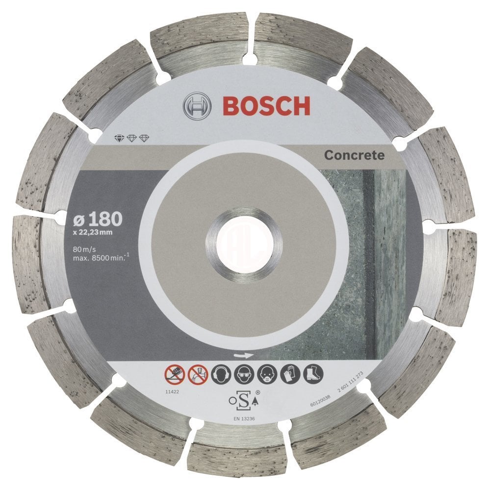 Bosch Elmas Kesme Diski Standard For Concrete 180x22,23 mm (10 Adet) - 2608603242