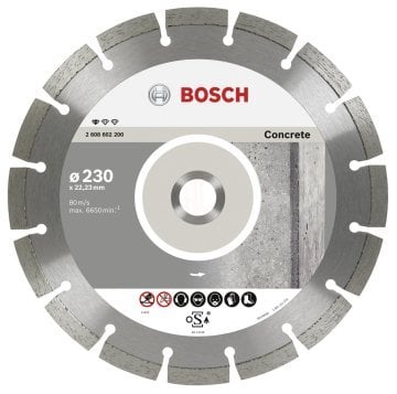 Bosch Elmas Kesme Diski Standard For Concrete 230x22,23 mm (10 Adet) - 2608603243