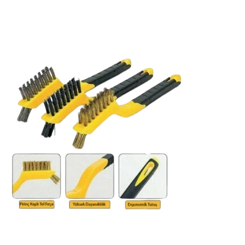 Saplı Tel Fırça 3 Lü Set -DMX4681