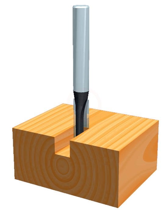 Makita Freze Ucu Düz Kanal Bıçağı 6x6x50 mm (D-09167)