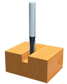 Makita Freze Ucu Düz Kanal Bıçağı 6x6x50 mm (D-09167)