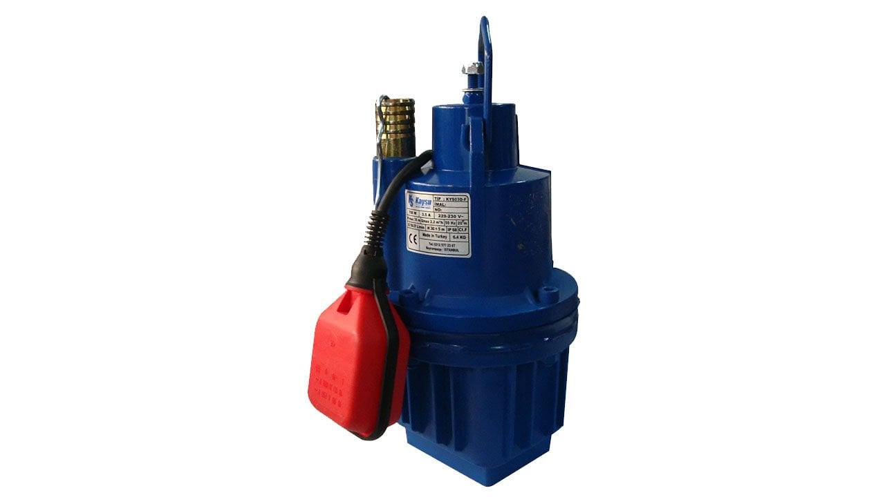 Kaysu Dalgıç Pompa KYS02F 10 Mt - 3/4 İnç - 200x150x320 mm - 6,75 Kg