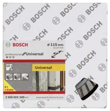 Bosch Elmas Kesme Diski Standard For Universal Turbo 115x22,23 mm (10 Adet) - 2608603249