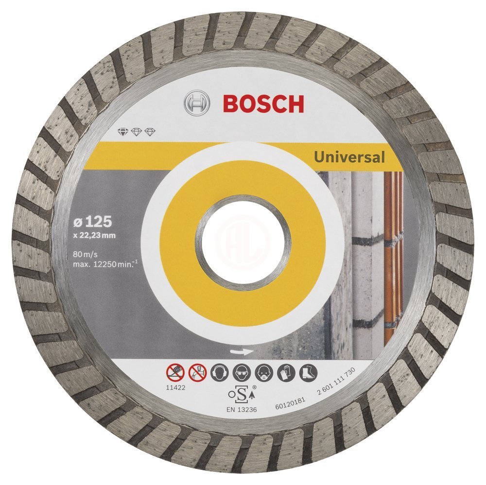 Bosch Elmas Kesme Diski Standard For Universal Turbo 125x22,23 mm (10 Adet) - 2608603250