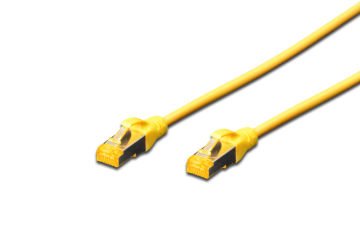 Assmann Digitus Cat 6A S-Ftp Patch Kablosu, Lszh, Cu, Awg 26/7, 3 Mt, Sarı Renk