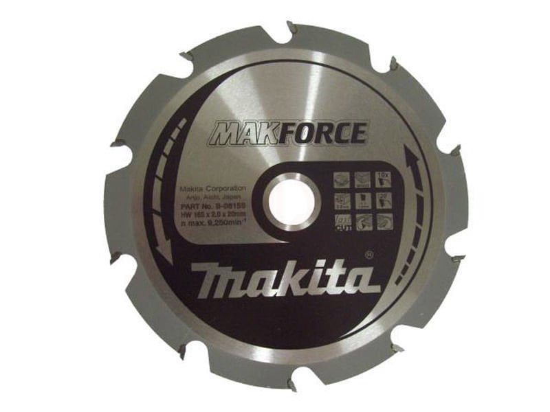Makita Profesyonel Ahşap Daire Testere 165x20 mm 10 Diş (B-08159)