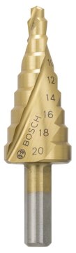Bosch Spiral Kanallı HSS-TiN 9 Kademeli Matkap Ucu Üç Yüzeyli Şaft Ø4-20 mm - 2608597526