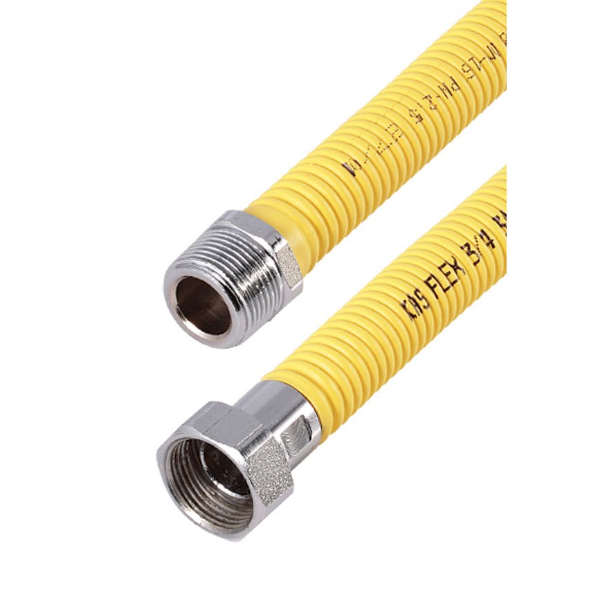 KAS SN Gaz Flex Makaronlu Paslanmaz (13890) 3/4 İnç - 3/4 İnç 50 Cm