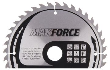 Makita Profesyonel Ahşap Daire Testere 210x30 mm 40 Diş (B-08501)