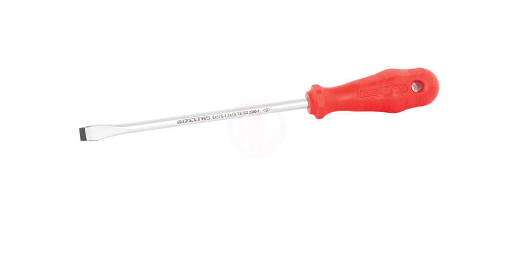 İzeltaş Düz Uçlu Tornavida Opak Seri 8x175 mm