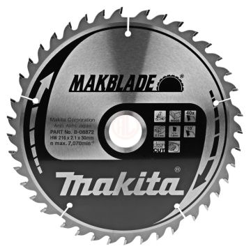 Makita Profesyonel Ahşap Daire Testere 216x30 mm 40 Diş (B-08872)
