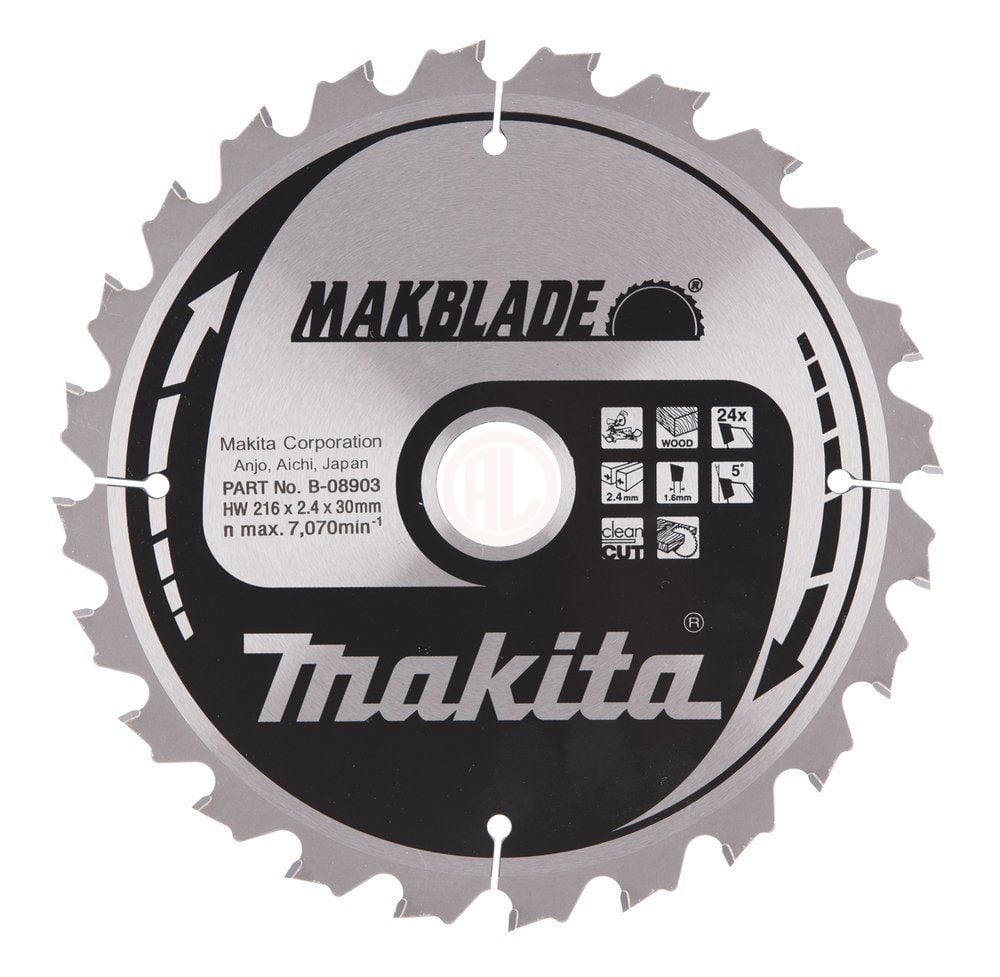 Makita Profesyonel Ahşap Daire Testere 216x30 mm 24 Diş (B-08903)