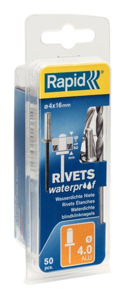 Rapid Perçin Su Geçirmez 4,0x16 mm (1 Paket/50 Adet) - 5000401