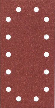 Bosch Titreşimli Zımpara Kağıdı 14 Delik 115x230 mm 80 Kum (10 Adet) - 2609256B21