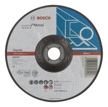 Bosch Metal Kesme Diski Expert For Metal Rapido Bombeli 180x22,23x1,6 mm (AS 46 T BF) - 2608603403
