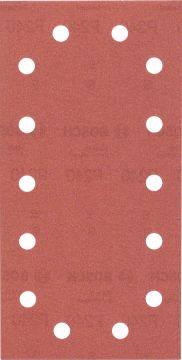 Bosch Titreşimli Zımpara Kağıdı 14 Delik 115x230 mm 240 Kum (10 Adet) - 2609256B24