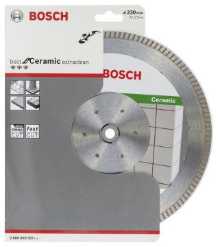 Bosch Elmas Kesme Diski Best For Ceramic ExtraClean 230x22,23 mm - 2608603597