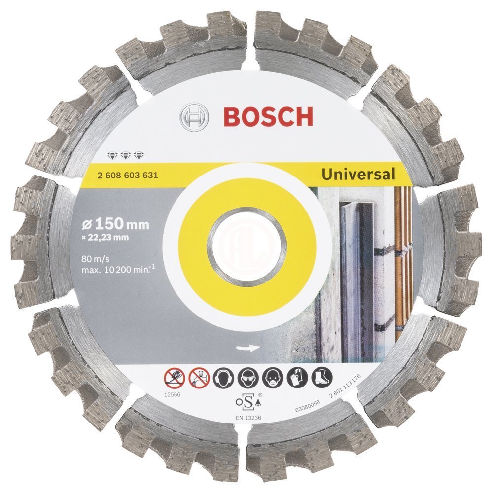 Bosch Elmas Kesme Diski Best For Universal + Metal 150x22,23 mm - 2608603631